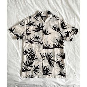 All Saints floral Men’s short sleeve button up
